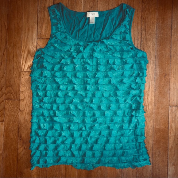 Loft Tiered Ruffle Tank size M - Picture 1 of 5